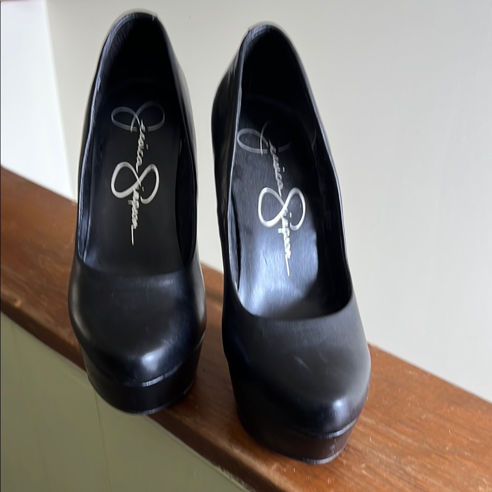 Jessica Simpson Black Women's Shoes Platform Heels.